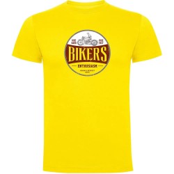 тениска,мъжки,тениски,kruskis,bikers,enthusiasm,short,sleeve,t,shirt,yellow