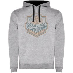 суичър,мъжки,пуловери,kruskis,classic,vehicle,two,colour,hoodie,heather,grey,black,(grey)