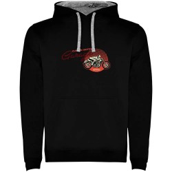 суичър,мъжки,пуловери,kruskis,garage,two,colour,hoodie,black,grey,(black)