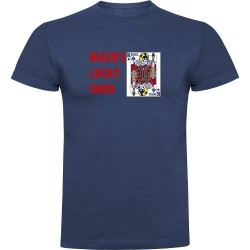тениска,мъжки,тениски,kruskis,lucky,card,short,sleeve,t,shirt,denim,blue,(blue)