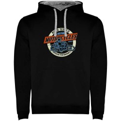 суичър,мъжки,пуловери,kruskis,road,motorcycles,two,colour,hoodie,black,grey,(black)
