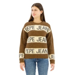 блуза,дамски,пуловери,дамски,плетени,дрехи,pepe,jeans,helmi,sweater,brown