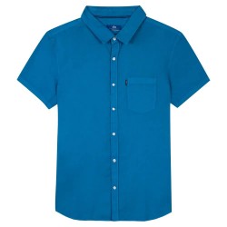 Риза с къс ръкав Tbs Brodycha short sleeve shirt - Blue риза,с,къс,ръкав,мъжки,ризи,tbs,brodycha,short,sleeve,shirt,blue