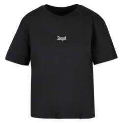 тениска,дамски,тениски,miss,tee,angel,wings,short,sleeve,t,shirt,black