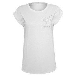 тениска,дамски,тениски,miss,tee,cocktail,o´clock,tee,short,sleeve,t,shirt,white,(white)