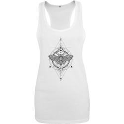 тениска,дамски,тениски,miss,tee,moth,sleeveless,t,shirt,white