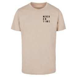 тениска,дамски,тениски,miss,tee,never,on,time,short,sleeve,t,shirt,sand,(beige)