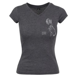 тениска,дамски,тениски,miss,tee,only,love,short,sleeve,t,shirt,charcoal,(grey)