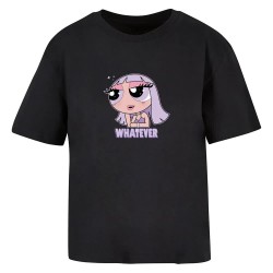 тениска,дамски,тениски,miss,tee,whatever,short,sleeve,t,shirt,black,(black)