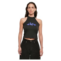 тениска,дамски,тениски,miss,tee,butterfly,sleeveless,t,shirt,black,(black)