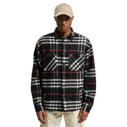 риза,с,дълъг,ръкав,мъжки,ризи,def,woven,shaket,long,sleeve,shirt,black,(black,red)