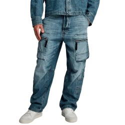 дънки,мъжки,панталони,g,star,multi,pocket,relaxed,fit,jeans,faded,denali,blue,destroyed,(blue)