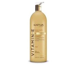 хигиена,коса,kativa,vitamin,e,biotin,&,bamboo,1000ml,conditioner,golden,(white)