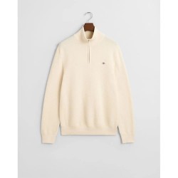 блуза,мъжки,пуловери,gant,8030211,half,zip,sweater,beige