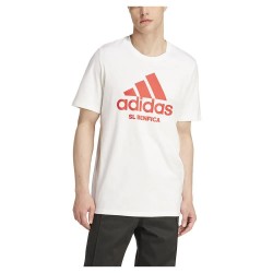 Тениска Adidas Benfica 24/25 SZN Graphic short sleeve T-shirt - White (White / Benfica Red) тениска,мъжки,тениски,adidas,benfica,24,25,szn,graphic,short,sleeve,t,shirt,white,(white,benfica,red)
