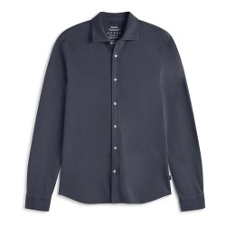 риза,с,дълъг,ръкав,мъжки,ризи,ecoalf,gotham,long,sleeve,shirt,blue