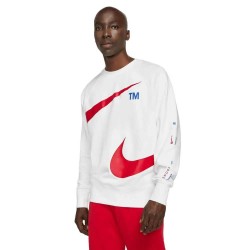 блуза,мъжки,пуловери,nike,swoosh,sweatshirt,white,red,(white)