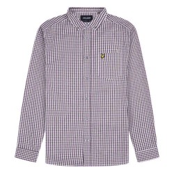 риза,с,дълъг,ръкав,мъжки,ризи,lyle,&,scott,gingham,long,sleeve,shirt,purple