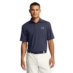 Блуза с яка Under armour golf Playoff 3.0 Printed short sleeve polo - Blue (Midnight Navy / White / Steel) блуза,с,яка,мъжки,блузи,с,яка,under,armour,golf,playoff,3.0,printed,short,sleeve,polo,blue,(midnight,navy,white,steel)