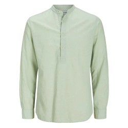 риза,с,дълъг,ръкав,мъжки,ризи,jack,&,jones,ebreeze,half,placket,long,sleeve,shirt,iceberg,green,(green)