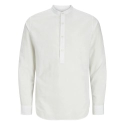 риза,с,дълъг,ръкав,мъжки,ризи,jack,&,jones,ebreeze,half,placket,long,sleeve,shirt,white