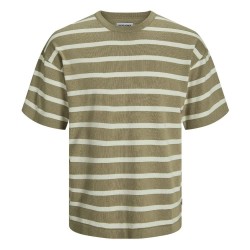 тениска,мъжки,тениски,jack,&,jones,emil,knit,short,sleeve,t,shirt,coriander,stripes,w,cloud,dancer,(brown)