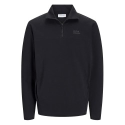 блуза,мъжки,пуловери,jack,&,jones,matty,logo,half,zip,sweatshirt,black,(black)