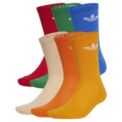 чорапи,мъжки,чорапи,adidas,originals,trefoil,cushion,crew,socks,6,pairs,multicolor,(halo,blush,blue,green,better,scarlet)
