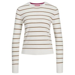 блуза,дамски,пуловери,дамски,плетени,дрехи,jack,&,jones,cara,comfy,jjxx,sweater,cloud,dancer,stripes,toasted,coconut,(beige)