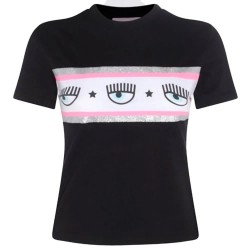 тениска,дамски,тениски,chiara,ferragni,75cbhf02,short,sleeve,t,shirt,black,(black)