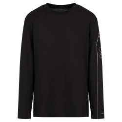 тениска,мъжки,тениски,armani,exchange,6dzth4,zja5z,long,sleeve,t,shirt,black