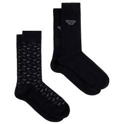 чорапи,мъжки,чорапи,emporio,armani,302302,4f280,socks,black,(black)