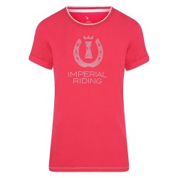 юношеска,тениска,детски,тениски,imperial,riding,gem,star,junior,short,sleeve,t,shirt,pink,(bright,rose)
