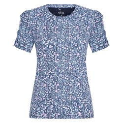 юношеска,тениска,детски,тениски,imperial,riding,strike,a,pose,flower,junior,short,sleeve,t,shirt,blue,(navy,aop)