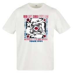 тениска,мъжки,тениски,mister,tee,red,hot,chilli,peppers,oversize,short,sleeve,t,shirt,dye,(white)