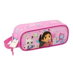 канцеларски,принадлежности,safta,gabby´s,dollhouse,party,double,pencil,case,pink,(multicolor)