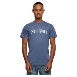 тениска,мъжки,тениски,mister,tee,new,york,wording,short,sleeve,t,shirt,vintage,blue,(blue)