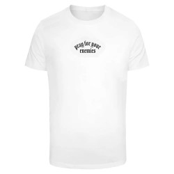 тениска,мъжки,тениски,mister,tee,pray,for,your,enemies,short,sleeve,t,shirt,white