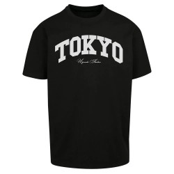 Тениска Mister tee Tokyo College Oversize short sleeve T-shirt - Black (Black) тениска,мъжки,тениски,дамски,тениски,mister,tee,tokyo,college,oversize,short,sleeve,t,shirt,black,(black)