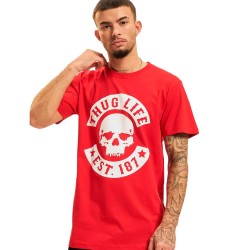 тениска,мъжки,тениски,дамски,тениски,thug,life,b.,skull,short,sleeve,t,shirt,red,(red)