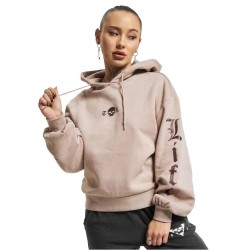 суичър,дамски,блузи,thug,life,caution,hoodie,dusk,rose,(beige)