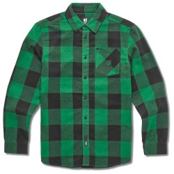 риза,с,дълъг,ръкав,мъжки,ризи,etnies,dig,long,sleeve,shirt,black,green,(green)