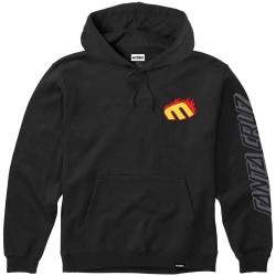 суичър,мъжки,пуловери,etnies,sc,flame,hoodie,black,(black)