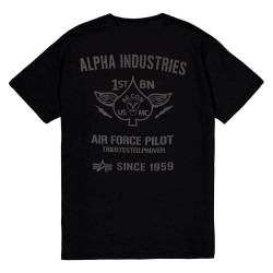 тениска,мъжки,тениски,alpha,industries,air,force,short,sleeve,t,shirt,black