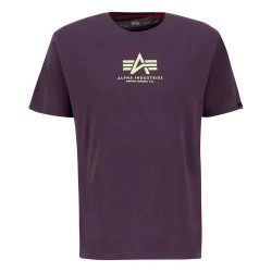 тениска,мъжки,тениски,alpha,industries,basic,ml,short,sleeve,t,shirt,plum,(purple)