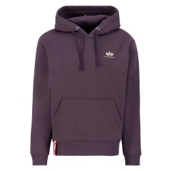 суичър,мъжки,пуловери,alpha,industries,basic,small,logo,hoodie,plum,(purple)