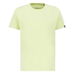 тениска,мъжки,тениски,alpha,industries,basic,small,logo,short,sleeve,t,shirt,arctic,lime,(yellow)