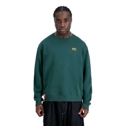 блуза,мъжки,пуловери,alpha,industries,basic,small,logo,sweatshirt,force,green,(green)