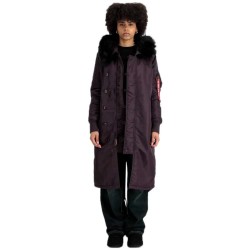 яке,дамски,якета,и,палта,alpha,industries,long,fishtail,jacket,purple,(plum)