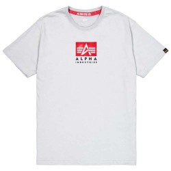 тениска,мъжки,тениски,alpha,industries,satin,logo,t,short,sleeve,t,shirt,white,(pastel,grey)
